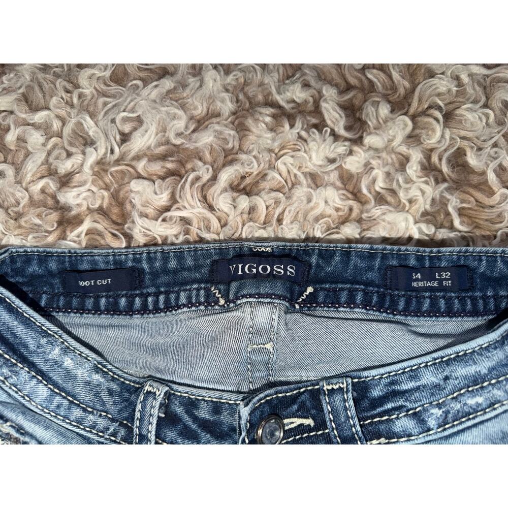 Vigoss women’s heritage fit boot cut blue jeans - Picture 13 of 16